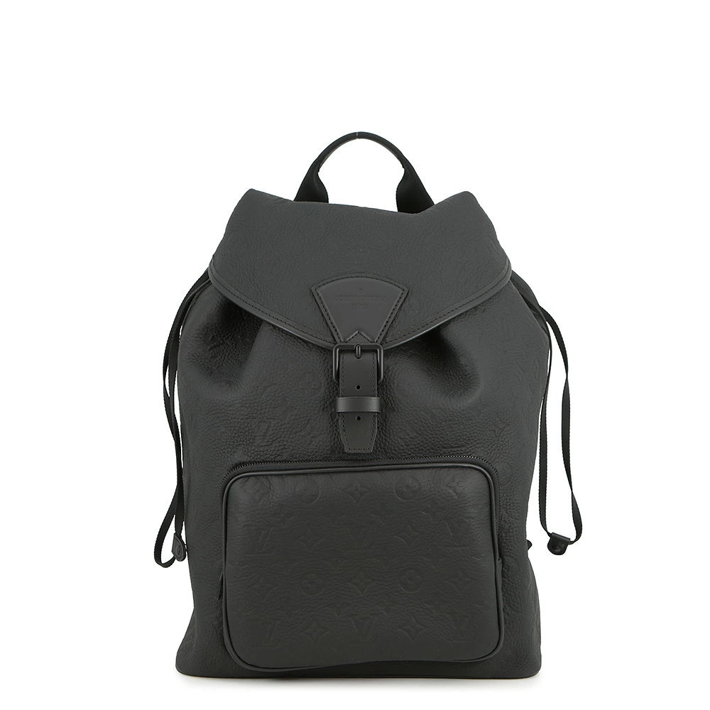 Louis Vuitton Monogram Taurillon Montsouris Backpack Black Bag
